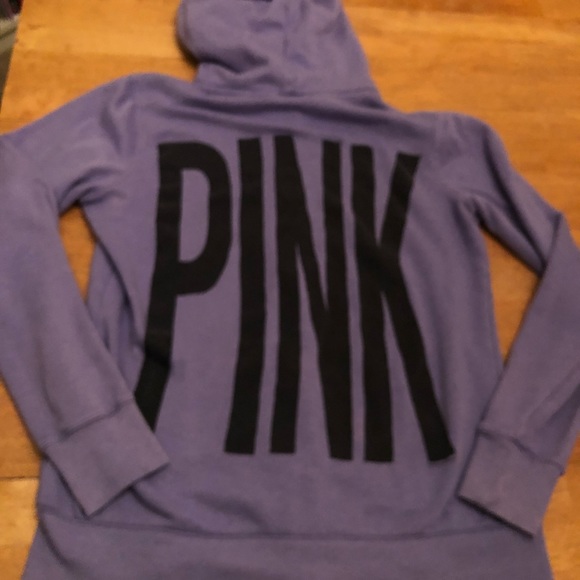 PINK zip up jacket good cond size Medium retro - Picture 2 of 8